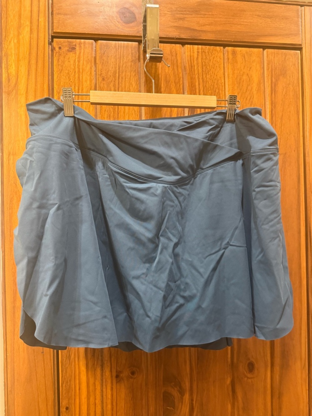 HALARA Blue Circle Skater Skirt